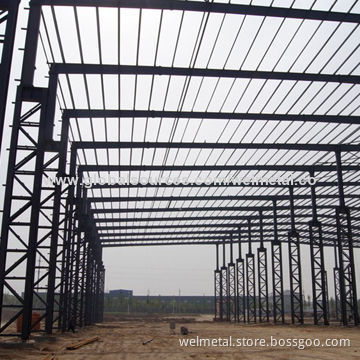 Wide Span Steel Warehouse, Easy to Assemble and Dismantle
